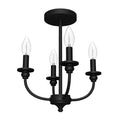 Hunter Southcrest 4 Light Semi-flush Mount