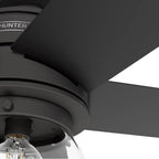 Hunter 52655 Matte Black Hunter 52 Inch Xidane Matte Black Ceiling Fan With Led Light Kit And Handheld Remote Image 8