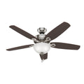 Hunter 53090 Brushed Nickel 52'' Builder Deluxe-brushed Nickel Image 1