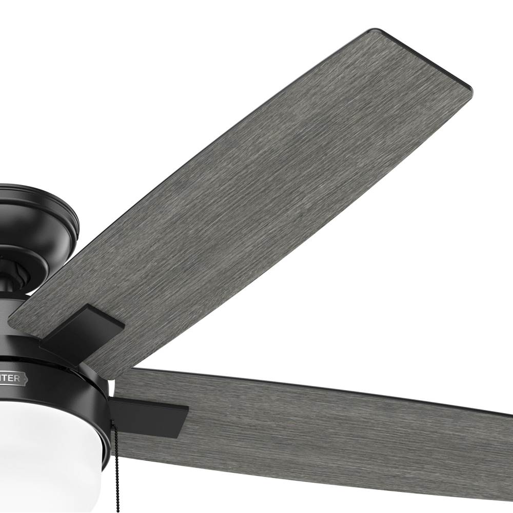 Hunter 52776 Matte Black 52 Inch Anisten Matte Black Ceiling Fan With Led Light Kit And Pull Chain Image 3