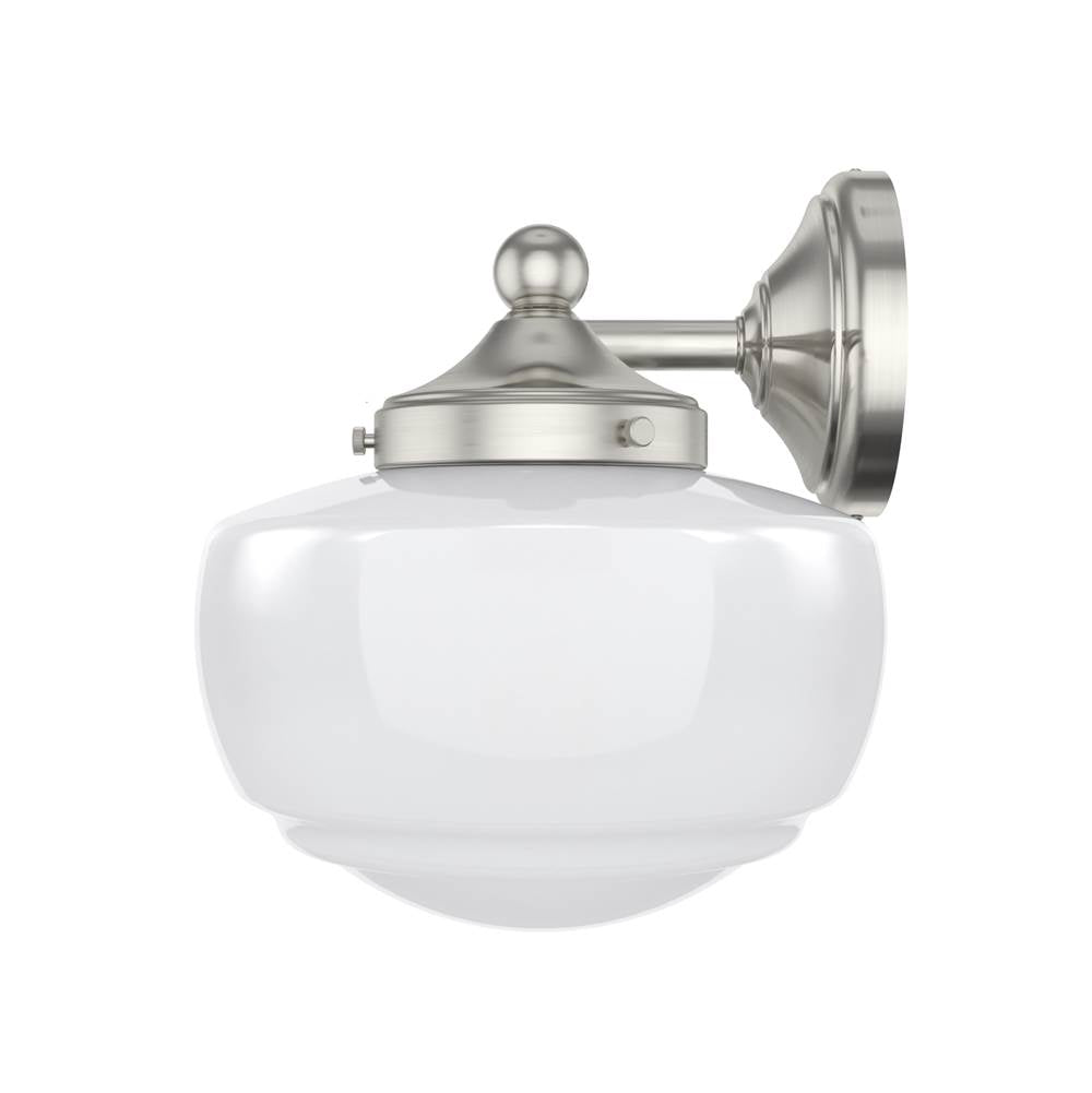 Hunter Saddle Creek Saddle Creek Shiny Cased White Glass 3 Light Vanity