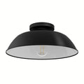Hunter 46003 Matte Black,White Mill Valley Matte Black And White 1 Light Medium Image 1