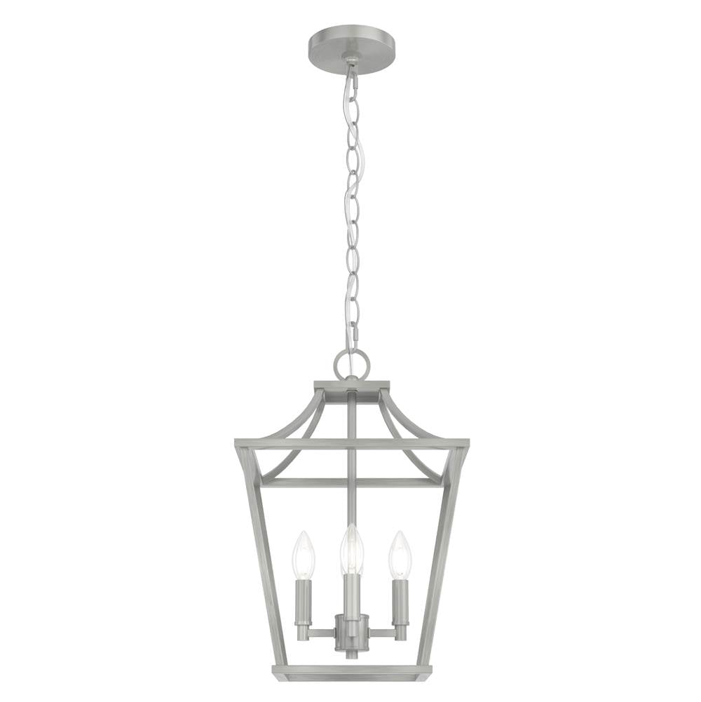 Hunter Laurel Ridge Laurel Ridge 12'' Lantern Brushed Nickel