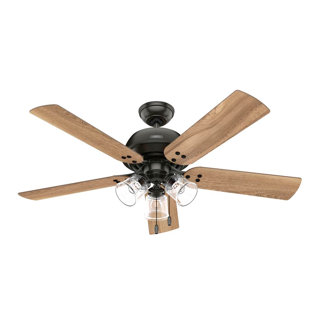 Hunter 51714 Noble Bronze 52 Inch Shady Grove Noble Bronze Ceiling Fan With Led Light Kit And Pull Chain Image 6