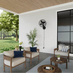 Hunter 97318 Matte Black Wall Fan Black Matte Image 2