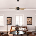 Hunter 52335 Matte Black 52in Margo - Flat Matte Black Image 2