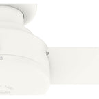 Hunter 52402 Matte White 44in Presto Lp - Matte Fresh White Image 9