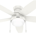 Hunter 52418 Fresh White 52in Lilliana -  Fresh White Image 7