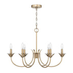 Hunter 13261 Luxe Gold Junie Bud Jasmine Roth 6 Light Medium 28 Inch Chandelier Image 1