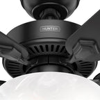 Hunter 52790 Matte Black Hunter 44 Inch Swanson Matte Black Ceiling Fan With Led Light Kit And Pull Chain Image 8