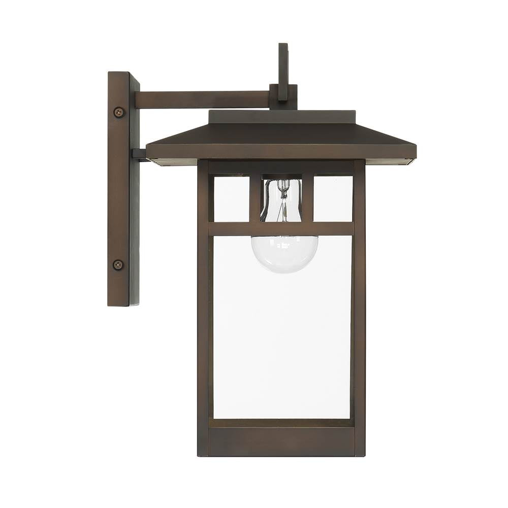 Hunter 46071 Matte Bronze Hunter Yancy House Matte Bronze With Clear Glass 1 Light Image 3