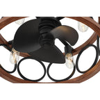 Hunter 50105 Matte Black 22 In Haven Fandelier - Matte Black Image 2