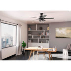 Hunter 52311 Matte Black 52 Inch Wifi Techne Matte Black Ceiling Fan With Led Light Kit And Handheld Remote Image 4