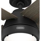 Hunter 52422 Matte Black 52in Burroughs - Flat Matte Black Image 8