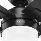 Hunter 52776 Matte Black 52 Inch Anisten Matte Black Ceiling Fan With Led Light Kit And Pull Chain Image 7
