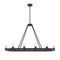 Hunter Saddlewood 46'' Linear Chandelier - Natural Iron