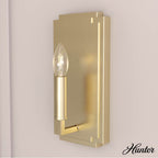 Hunter 19578 Alturas Gold Zoanne 1 Light Wall Sconce Image 3