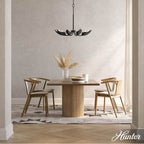 Hunter Juneway Hunter Juneway Matte Black 10 Light Medium Chandelier Ceiling Light Fixture