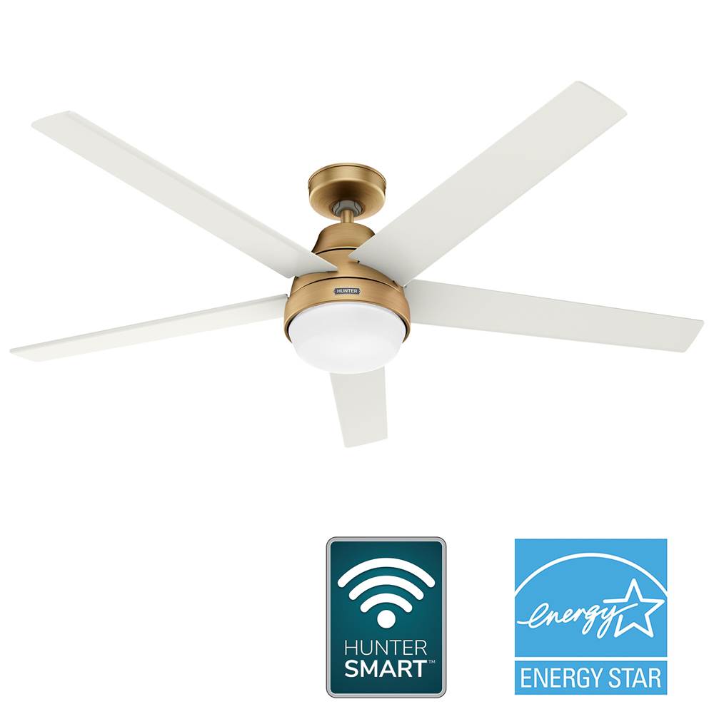 Hunter Aerodyne 60in Aerodyne With Reversible Blades - Luxe Gold