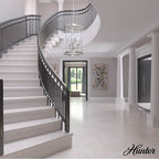 Hunter 19750 Brushed Nickel Xidane 3 Light 15 Inch Foyer Image 4