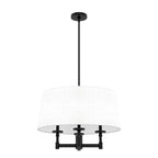 Hunter 19702 Matte Black Shade Chandelier Image 1