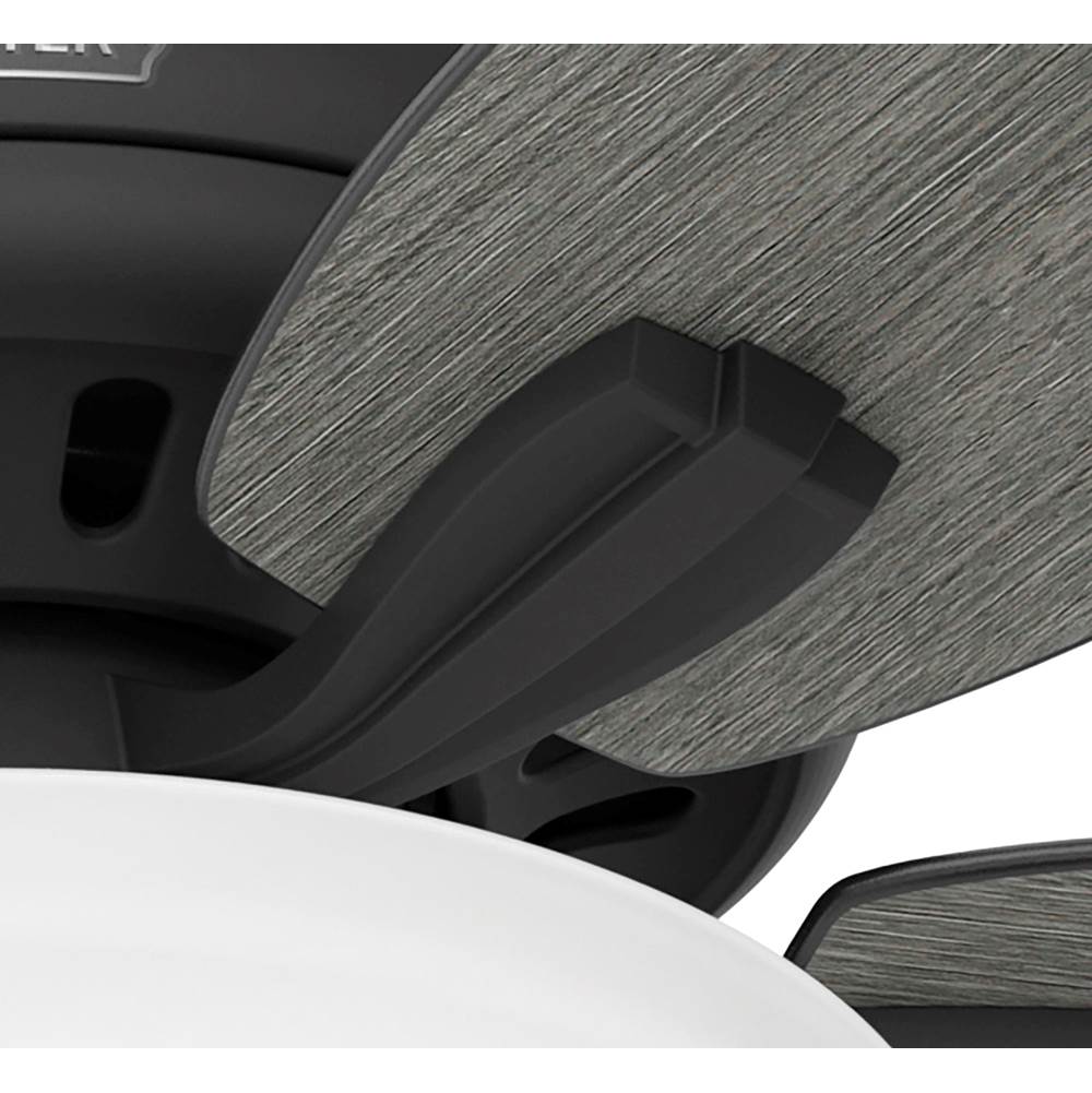 Hunter 52395 Matte Black 52 Inch Newsome Matte Black Ceiling Fan With Led Light Kit And Pull Chain Image 7