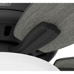 Hunter 52395 Matte Black 52 Inch Newsome Matte Black Ceiling Fan With Led Light Kit And Pull Chain Image 7