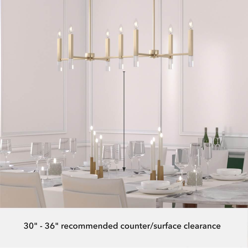 Hunter 19986 Alturas Gold Sunjai Alturas Gold 7 Light Chandelier Ceiling Light Fixture Image 2