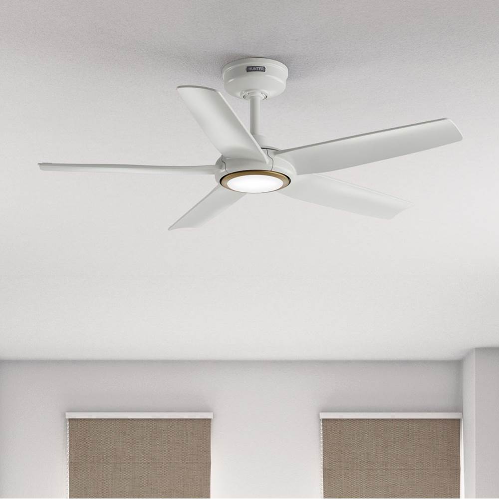 Hunter 53641 Fresh White Zentech 5 Blade Indoor/outdoor Smart Fan 44in - Fresh White Image 5