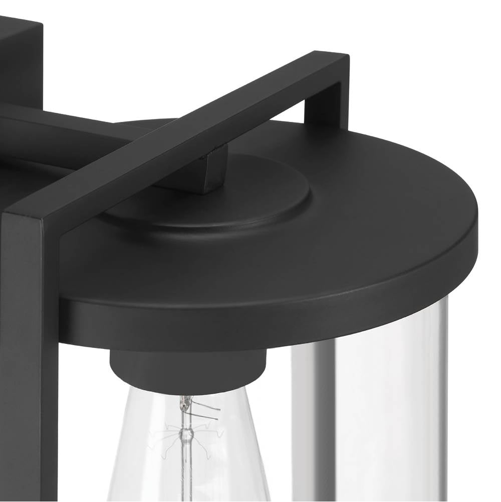 Hunter 46067 Matte Black Astwood Outdoor 1 Light Medium Wall Light Black Image 3