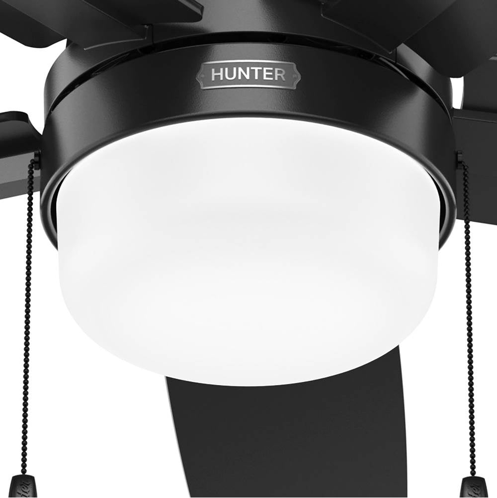 Hunter 52776 Matte Black 52 Inch Anisten Matte Black Ceiling Fan With Led Light Kit And Pull Chain Image 9