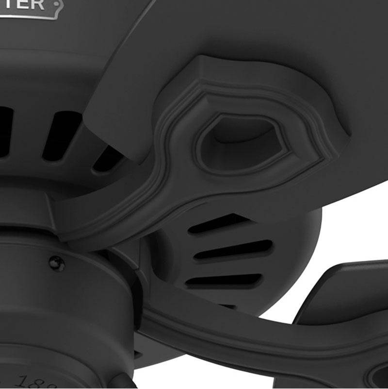 Hunter 53485 Matte Black 42 Inch Builder Elite Matte Black Image 6