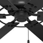 Hunter Gilrock 52 Inch Gilrock Matte Black Ceiling Fan And Pull Chain