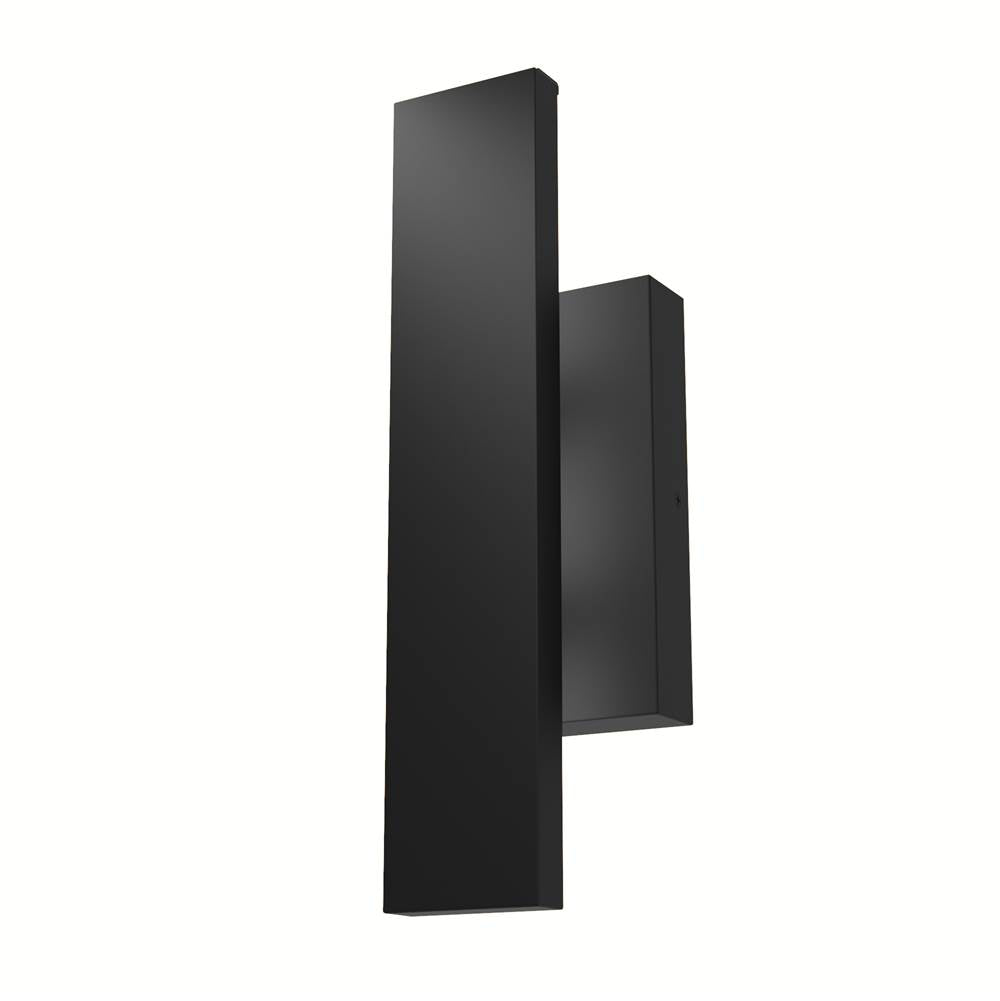 Hunter 13132 Matte Black Canoga Matte Black 1 Light Small Sconce Wall Light Fixture Image 1