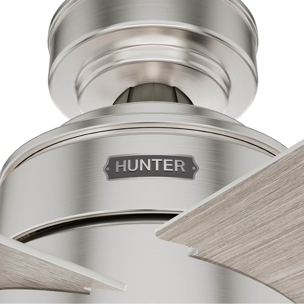 Hunter 52656 Brushed Nickel Hunter 52 Inch Xidane Brushed Nickel Ceiling Fan With Led Light Kit And Handheld Remote Image 7