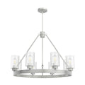 Hunter Hartland 32'' 8 Light Chandelier Brushed Nickel