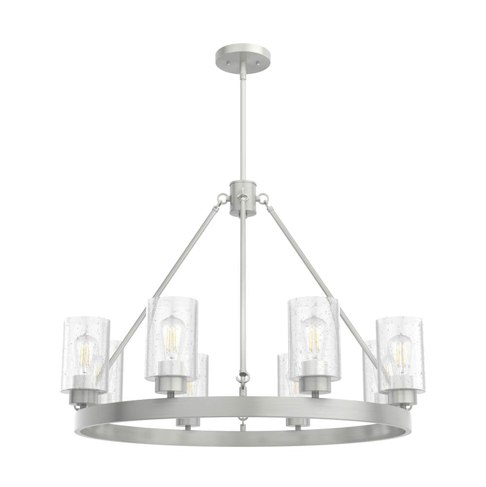 Hunter Hartland 32'' 8 Light Chandelier Brushed Nickel
