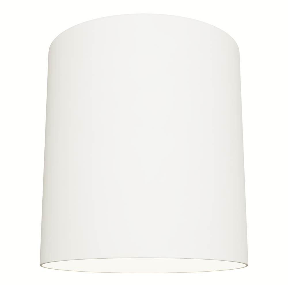 Hunter 13126 White Canoga White 1 Light Small Flush Mount Ceiling Light Fixture Image 1
