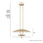 Hunter 48166 Luxe Gold Sunset Ridge 1 Light Large Pendant Gold Image 4