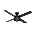 Hunter 50336 Matte Black 52'' Spring Mill -flat Matte Black Image 1