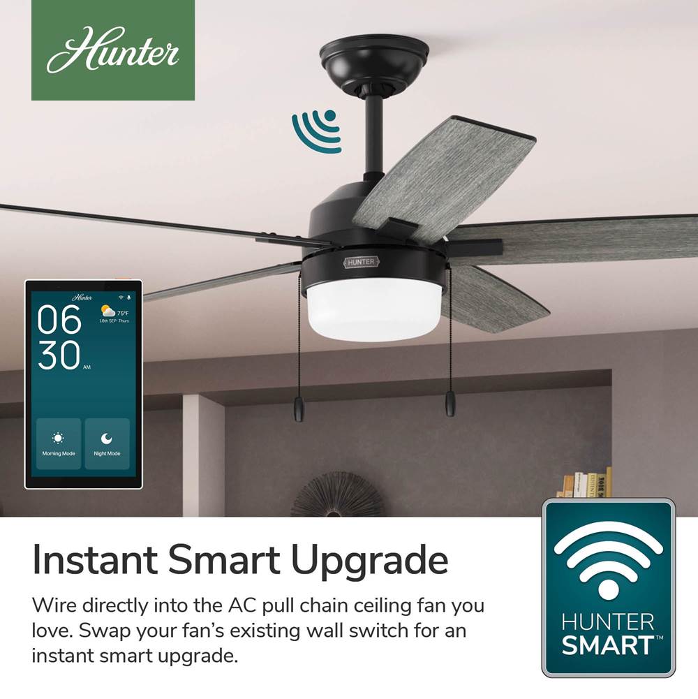 Hunter 99982 Fresh White Huntersmart Smart Wall Panel Image 6