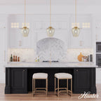 Hunter 45236 Alturas Gold Vidria Alturas Gold With Amber Iridescent Glass 1 Light Pendant Ceiling Light Fixture Image 5