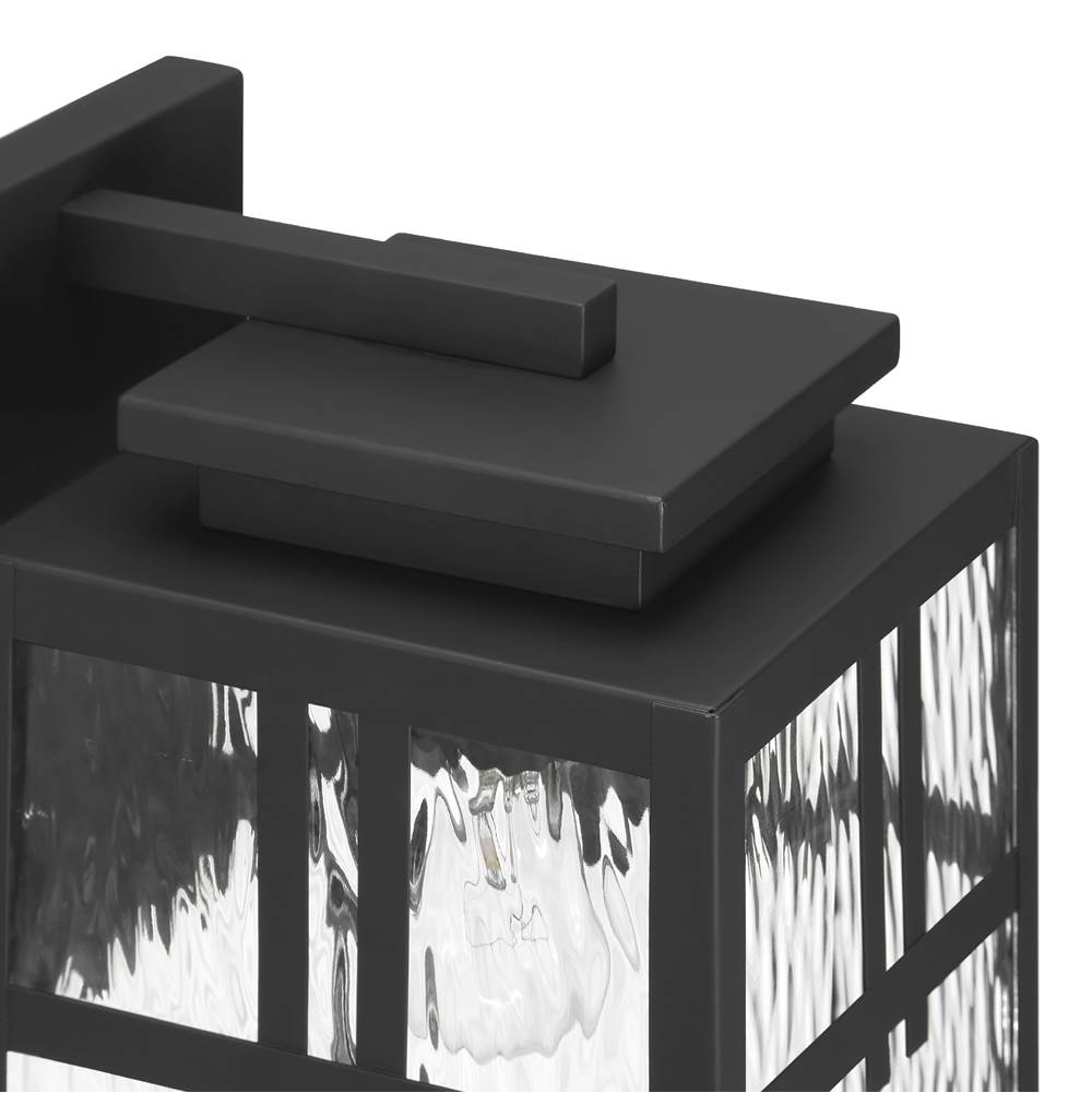 Hunter 46044 Matte Black Aspenbrook Outdoor 1 Light Large Wall Light Black Image 3