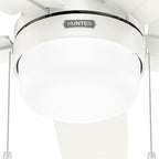 Hunter Anisten 44 Inch Anisten Fresh White Ceiling Fan With Led Light Kit And Pull Chain