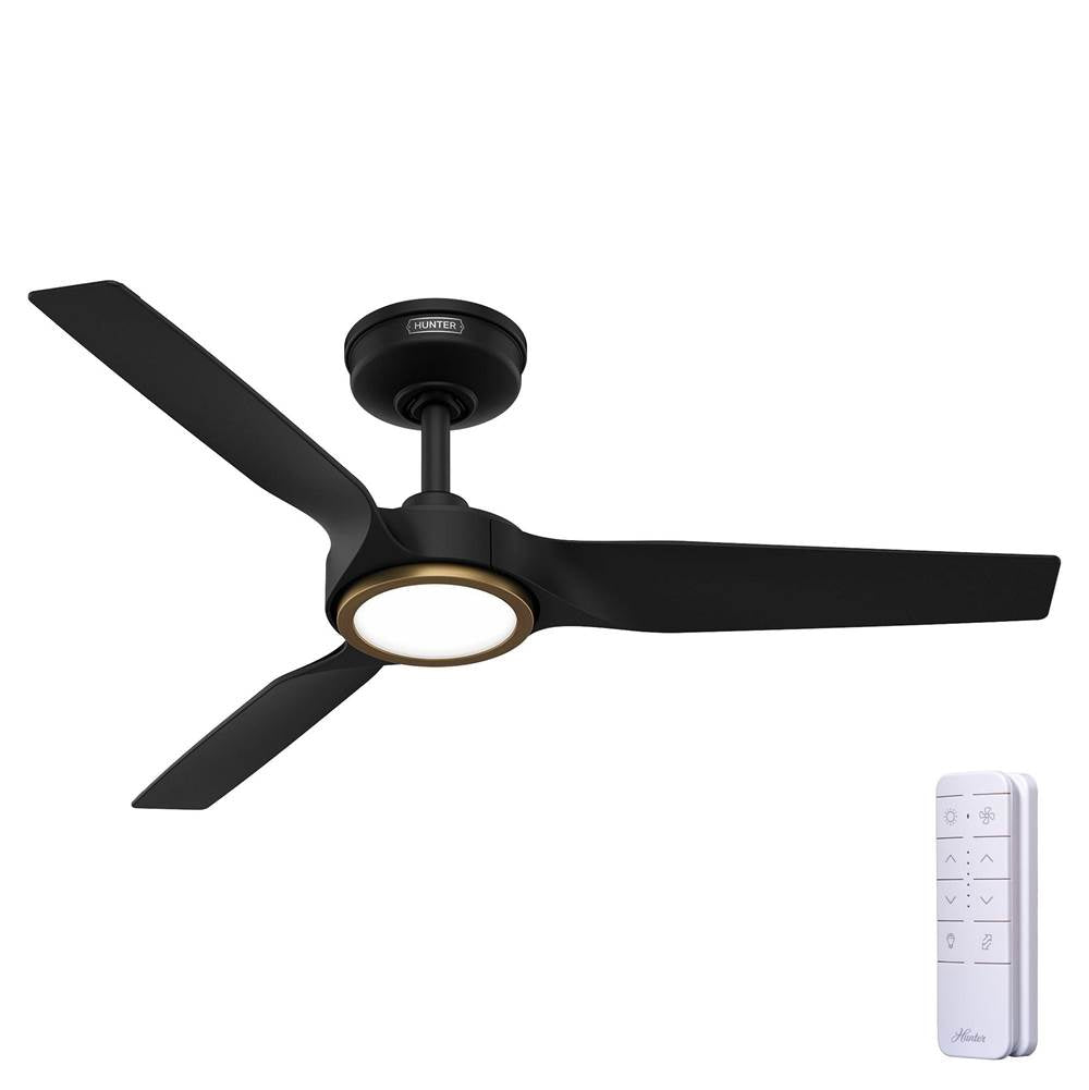 Hunter 53642 Matte Black Zentech 3 Blade Indoor/outdoor Smart Fan 44in - Matte Black Image 7