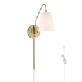 Hunter 48173 Alturas Gold Valley Park 1 Light Large Pin Up Sconce Gold Image 1
