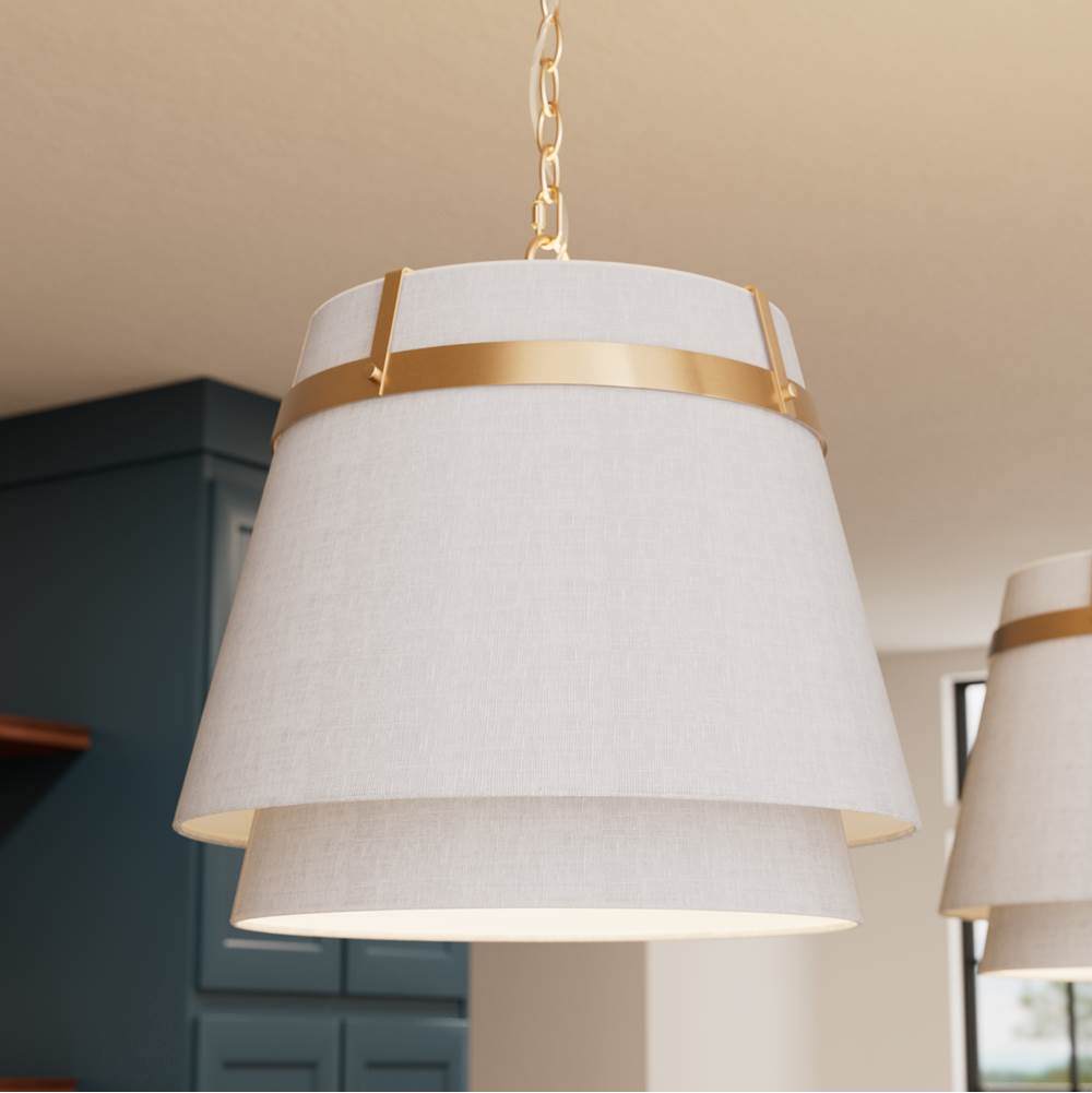 Hunter 48160 Alturas Gold Ada Lee 1 Light Large Pendant Gold Image 5