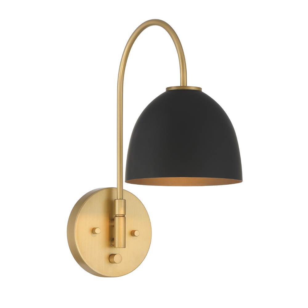 Hunter 48175 Luxe Gold Erling 1 Light Large Pin Up Sconce Gold Image 3
