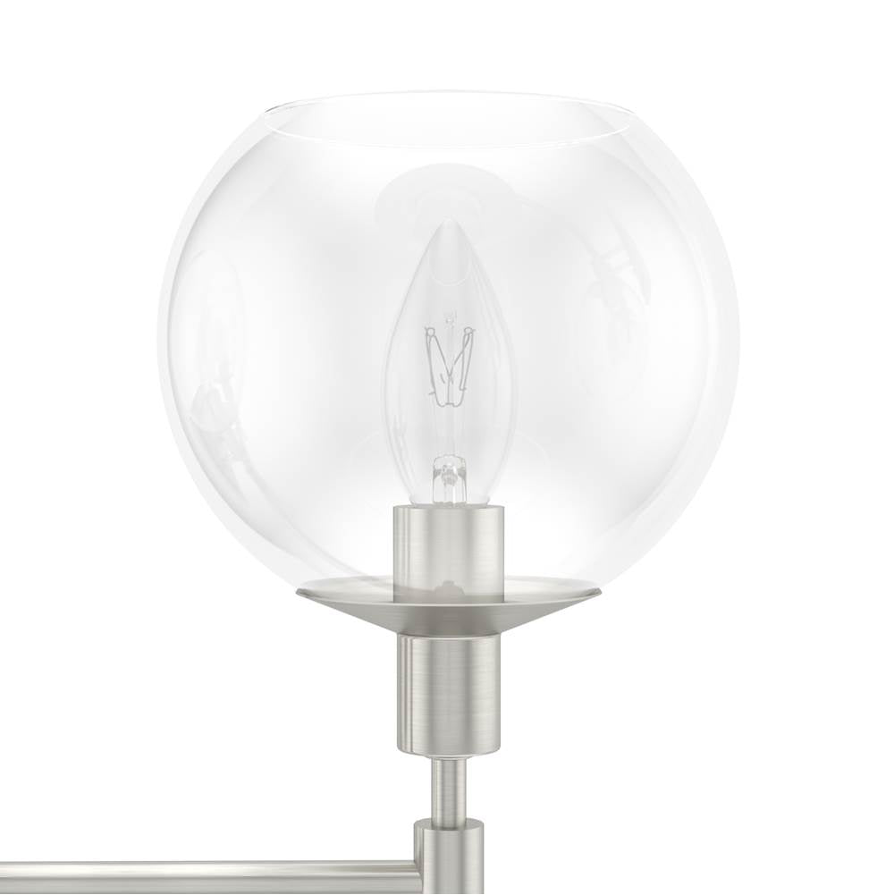 Hunter 19766 Brushed Nickel Xidane 4 Light Vanity Image 5