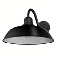 Hunter 46001 Matte Black,White Mill Valley Matte Black And White 1 Light Medium Image 1